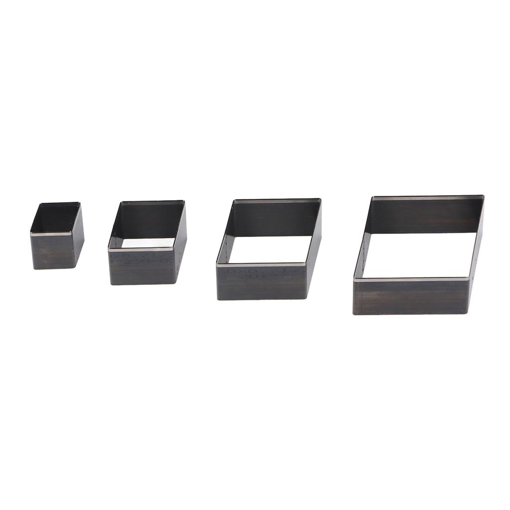 4 шт. Кожаные пробивные штампы из легированной стали 48 38 28 18 мм Универсальная формовка для резки кожи для ткани глины