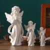 Европейская ретро фигурка ангела - Статуэтка девочки из гипса для церковных свадеб и фотосессий