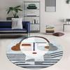 Nordic Style Light Luxury Round Carpet Living Room Decoration Rugs Bedroom Bedside Carpets Home Decor Anti-Slip Chair Floor Mat