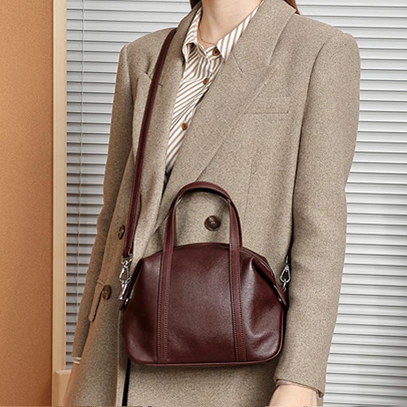 Сумки-подушки из натуральной кожи для женщин, модные дизайнерские кошельки через плечо, женские сумки-тоуты Boston Tote