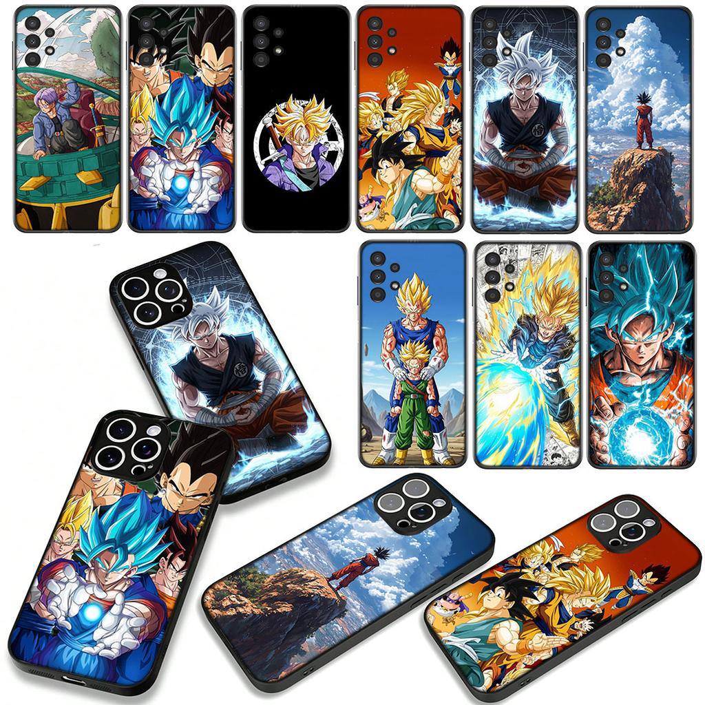 Cover for Samsung Galaxy S25 S23 S22 S24 FE Ultra Plus A56 A05 A06 A15 A16 A57 S7 Edge Case Torankusu Dragon Gokus Trunks Ball