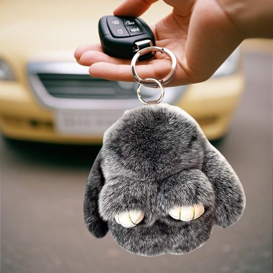 Ручная работа Мягкий Плюшевый Брелок-Кролик с Жестяной Коробкой Пушистый Милый Кролик Брелок-Помпон Мягкая Игрушка Брелок для Пасхального Дня Рождения Подарок