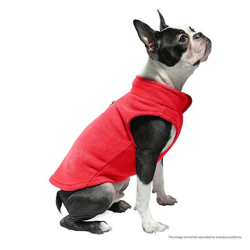 Одежда для домашних животных из плотного однотонного флиса