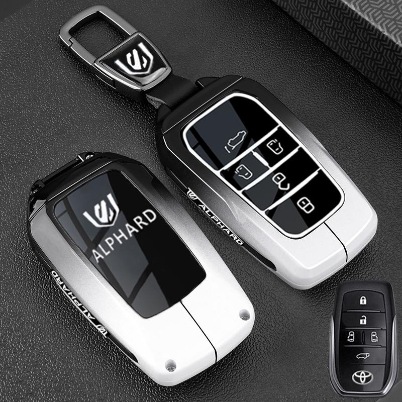 Металлический чехол для ключа для Toyota Alphard: Подходит для моделей Supreme 24 и 23