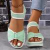 Women's Sandals Heels Sandals with Low Platform Shoes for Women Summer Sandals Heeled Summer Shoes Lightweight Wedge Sandals Slippers