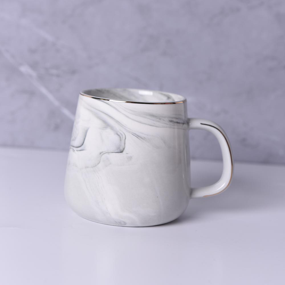 1 шт. Керамическая чашка без крышки с золотым ободком, кофейная чашка, чашка для завтрака с овсянкой, креативная персонализированная кружка