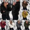Роскошное женское пальто-куртка «Тедди» Зимнее теплое с капюшоном Меховое Пушистое Верхняя одежда Пальто