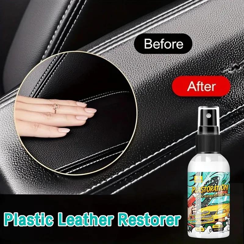 Car Plastic Restorer More Gloss Plastic Renovator Back To Black Longlasting Coating Leather Restore Polish Cleaning Products X9