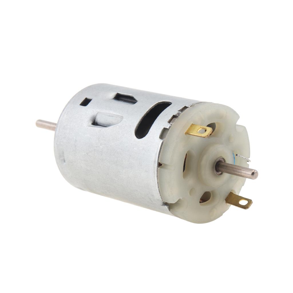 Новый двигатель постоянного тока R380, 12 В, 9000 об/мин, двухосный выход, микродвигатель для игрушек «сделай сам», соковыжималка, массажер, мелкая бытовая техника