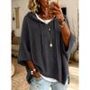 Women S Loose Fit Hooded Knit Sweater