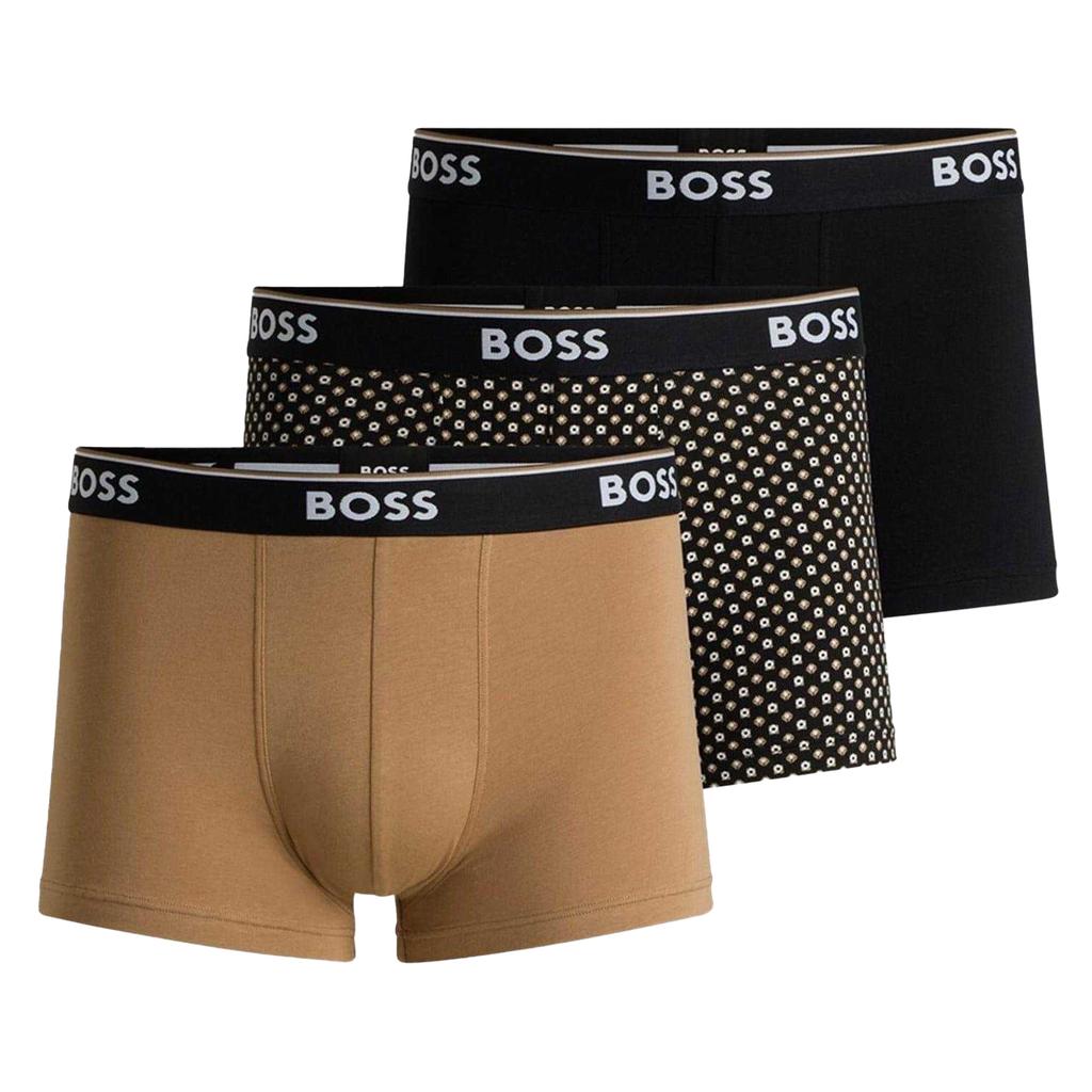 BOSS Мужское нижнее белье Логотип Боксеры (Пакет из 3)