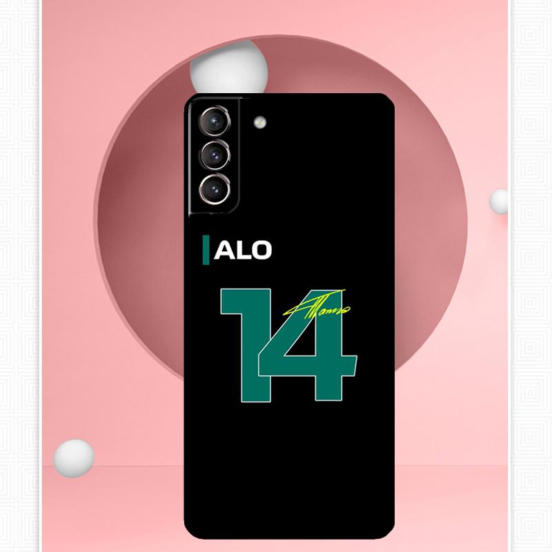 Чехол F1 Racing Fernando Alonso 14 для Samsung Galaxy S22 S23 S24 Ultra Note 20 10 S8 S9 S10 Plus S21 S20 FE, мягкий чехол