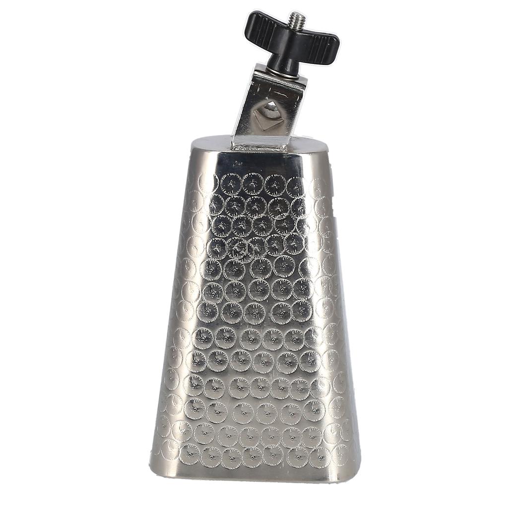 6in Cowbell Electroplating Metal Cheering Bell Drum Set Accessories Percussion Instrument