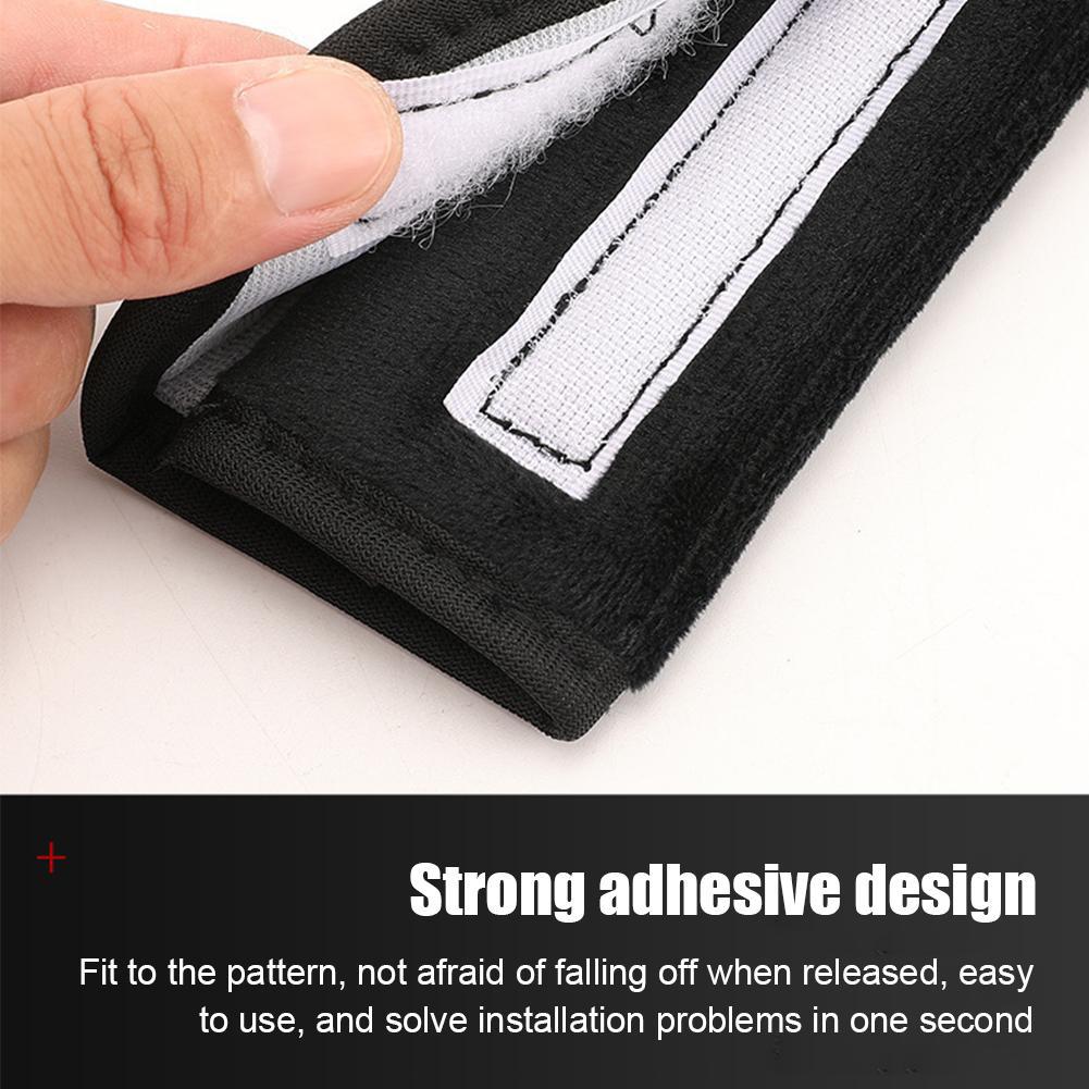 2 шт. Универсальный чехол на ремень безопасности для автомобиля, регулируемый чехол на ремень безопасности, накладки на плечевые ремни, автомобильная накладка для защиты плеч, автоаксессуары