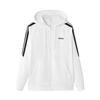 Adidas Fashion Comfortable Soft Striped Hooded Jacket Unisex Jacket White KA2578