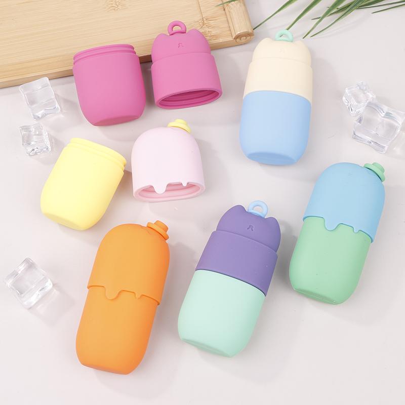 Силиконовый ледяной ролик для лица, многоразовый ледяной массажер для лица для женщин и девушек, устраняет отечность лица по утрам, прост в использовании