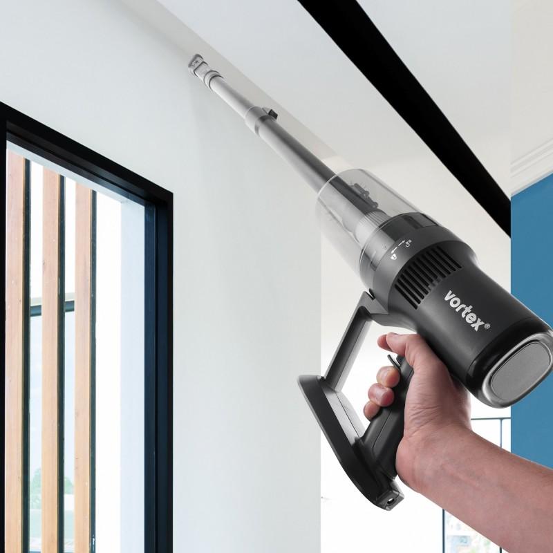 Vortex - Aspirateur Balai 2en1 Sans Fil - 140w - Autonomie(40min) - Filtre Hepa - Fourni Avec Support Mural