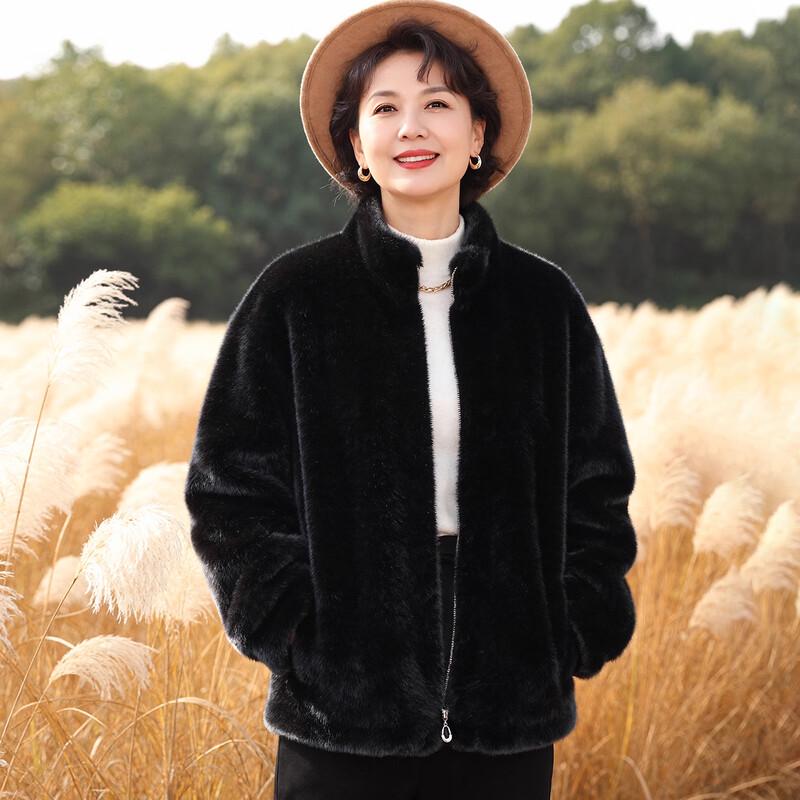 Женское элегантное зимнее пальто из искусственного меха норки