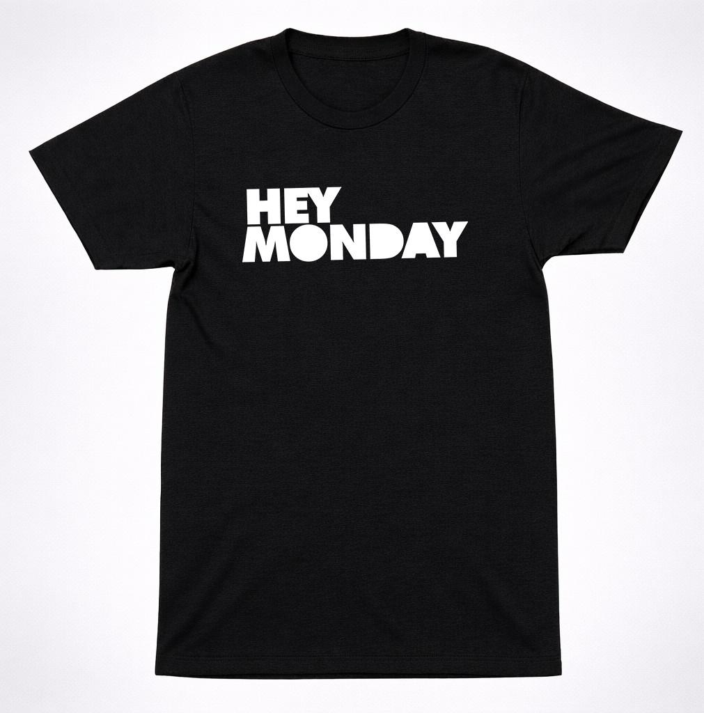 Футболка с логотипом Hey Monday Поп-панк группа Кэссиди Поуп Черная футболка