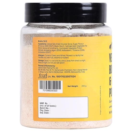 Urban Platter Овощной бульон и порошок для бульона, 200 г [ Удобство в любое время | Быстро готовится | Яркие вкусы | Идеальная приправа и специи]