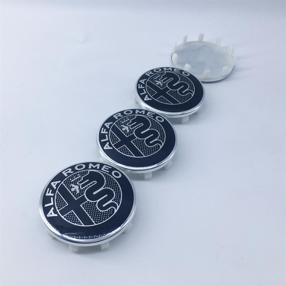 4pcs 60MM 10pin GTAM Car Emblem Wheel Center Covers Hub Cap Stickers for Alfa Romeo Giulia Giulietta MITO Stelvio GT Auto RefitMX5