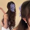 Wisteria Flowers Hair Claw Bohemian Vacation Style Grasping Clip  for Women Super Fairy Sweet