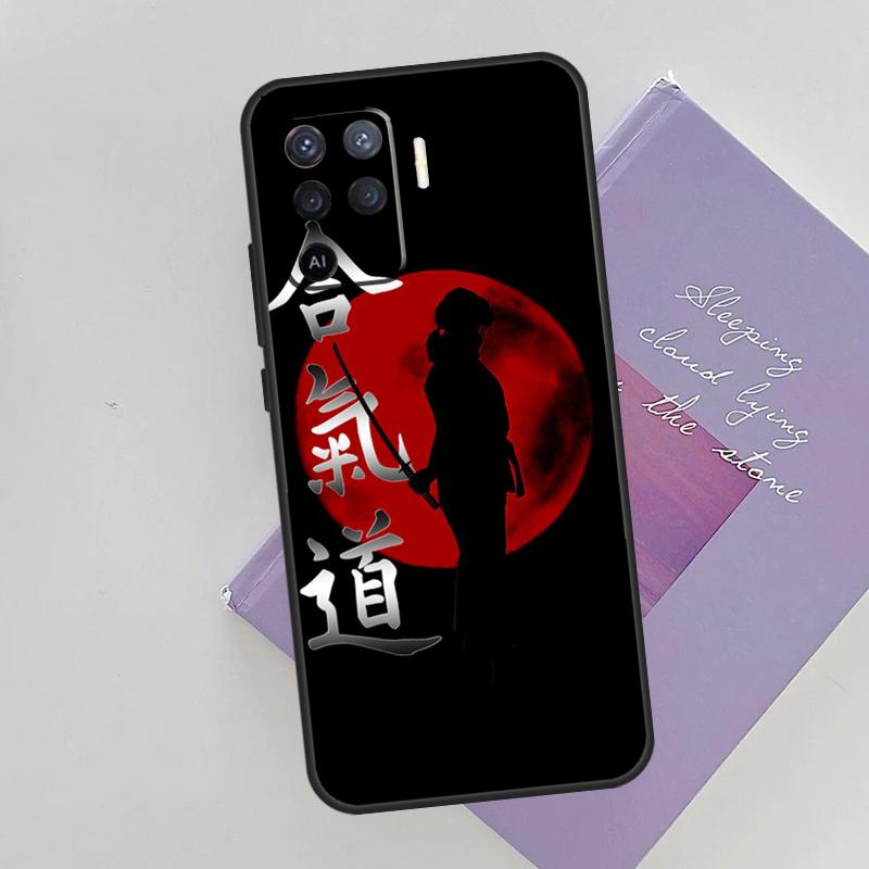 Япония Боевое Айкидо Чехол Для Oppo A78 A98 A74 A54 A94 A15 A16 A17 A52 A72 A76 A96 A53 A57S A58 A5 A9 Чехол Для Телефона