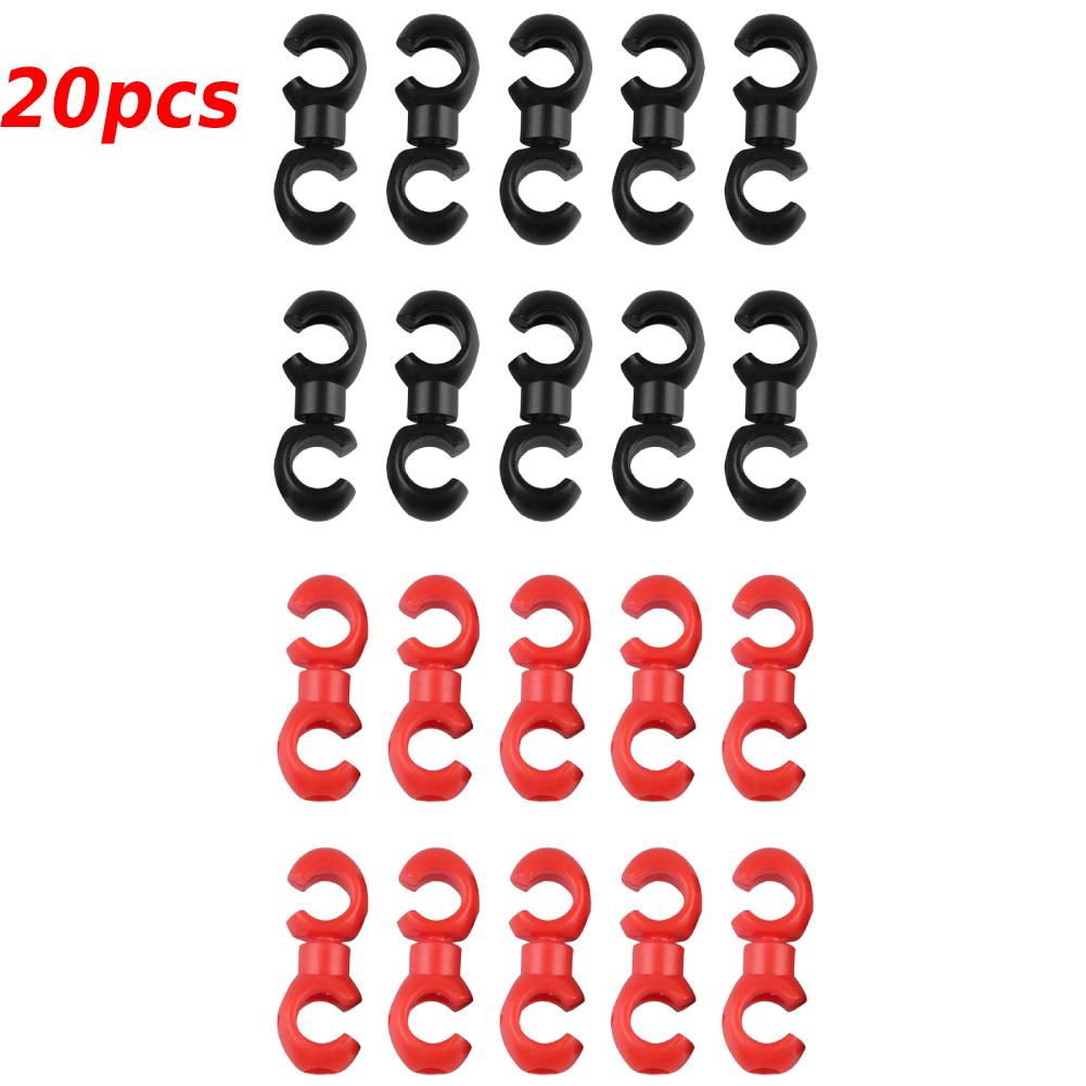 10/20pcs Bicycle MTB Brake Cable S Style Clips Rotating Buckle Hose Guide Bike Cross Line Hook Tidy Clip Ring Clasp Cycling