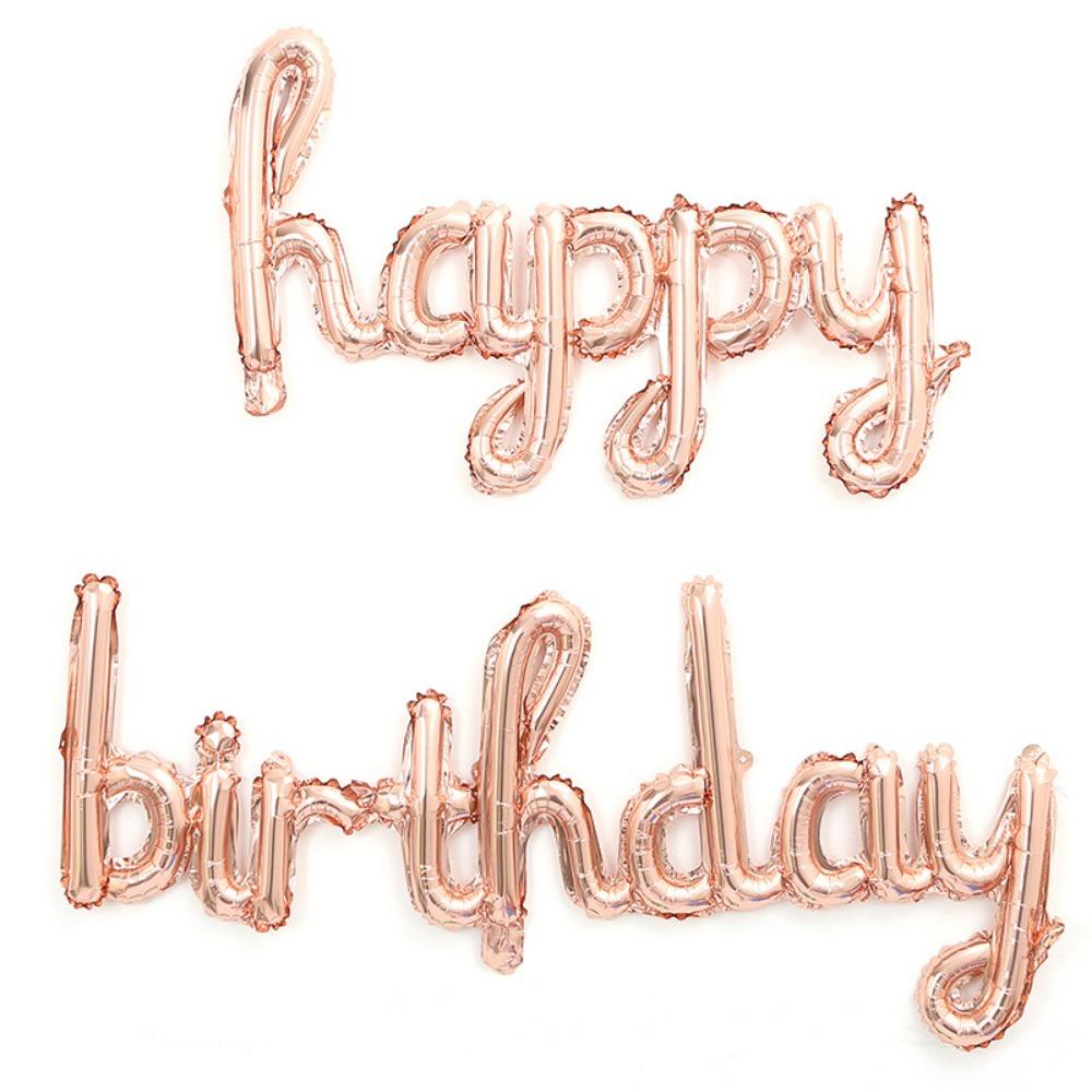 2 шт./набор Большой фольгированный шар из алюминиевой фольги Розовый Фиолетовый Баннер Фольгированный шар-буква Принадлежности для вечеринки