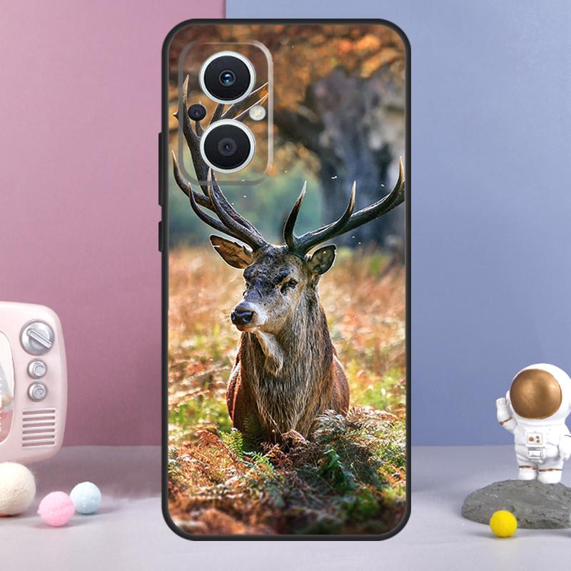 Чехол с оленем для OPPO Reno 14 F 11F 12F 13F 10 11 12 13 Pro 7 8 Lite Чехол для OPPO Find X8 X6 X5 X9 Pro
