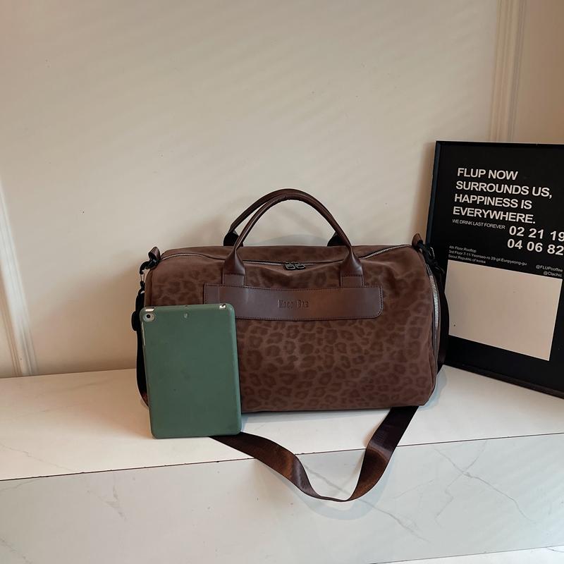 Спортивная сумка большой вместимости с леопардовым принтом, дорожная сумка, фитнес-сумка, сумка-дафл