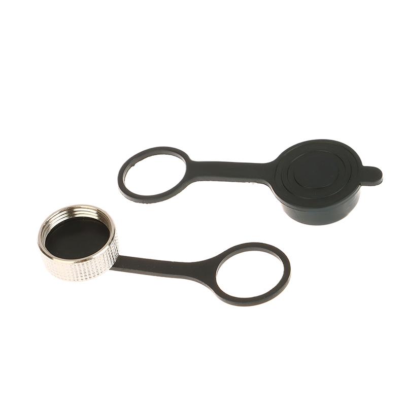 1 пара заглушек для разъема GX16, водонепроницаемые, пылезащитные, резиновые, металлические колпачки, защитные гильзы для круглого разъема