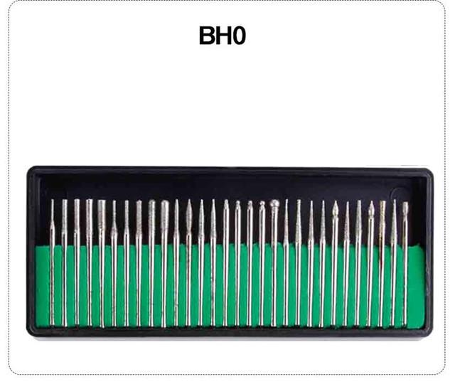 1 Set New Grinder Nail Drill Bits Alloy Tungsten Steel Ceramic Nail Files Sanding Head Set Polishing Manicure Tools Kit 8 Colors