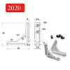 2020 3030 4040 Панельная монтажная плата угловой паз крепежное оборудование дверная рама угловой код профиль универсальный угловой паз соединитель