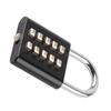 Security Padlock 10 Digits Push Button Combination Outdoor Waterproof Padlock for Gym Cabinet Gate