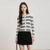 Женский полосатый вязаный свитер с длинным рукавом Ge Jin