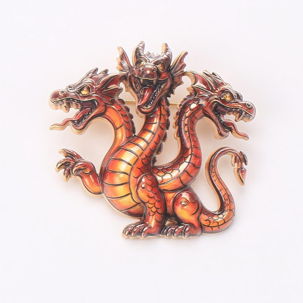 Antique Dragon Motif Jewelry Vintage Brooch Pin Luxury Brooch Jewelry Party
