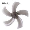 16 Inch Plastic Fan Blade Five Leaves With Nut Cover For Standing Pedestal Fan Plastic Fan Blade Fan Accessories