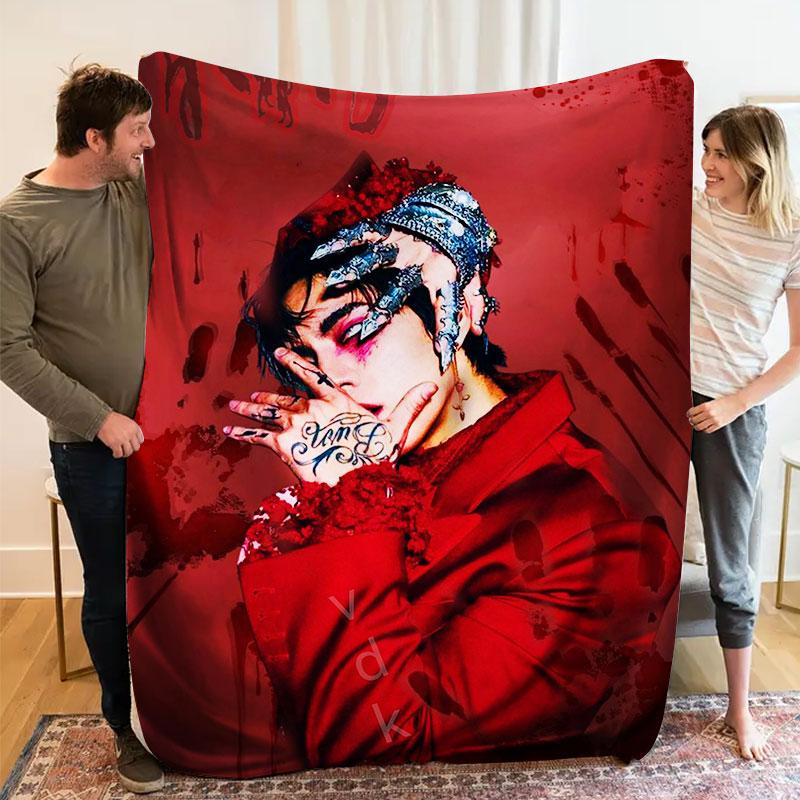 1Pc dprian Print Flannel Blanket, High quality Comfortable for All Seasons, Warmth and Comfort, Perfect for Christmas Gifts