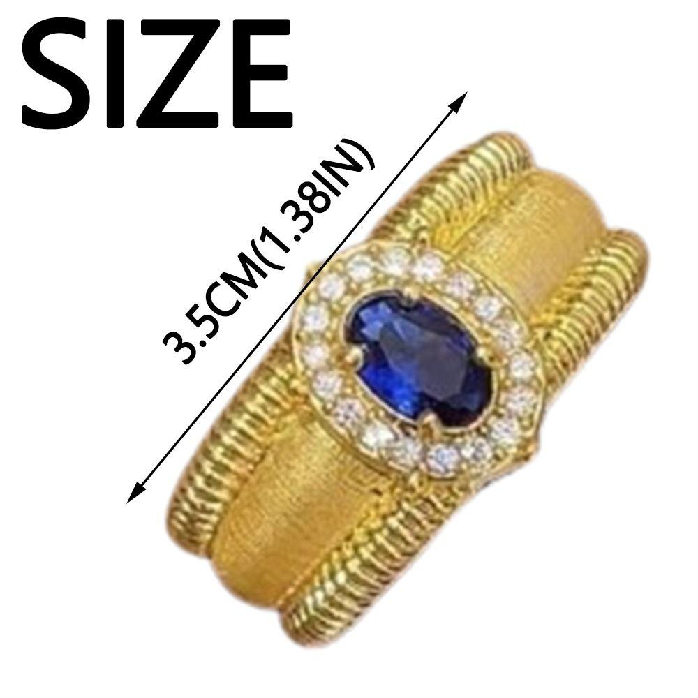 Vintage Crystal Split Ring Unique Adjustable Finger Rings Retro Pearl Opening Rings Female