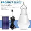 Solar Light Waterproof USB Charged Hanging Emergency Sunlight Powered Lamp Outdoor Indoor House Solar Bulb Light Solar Panels