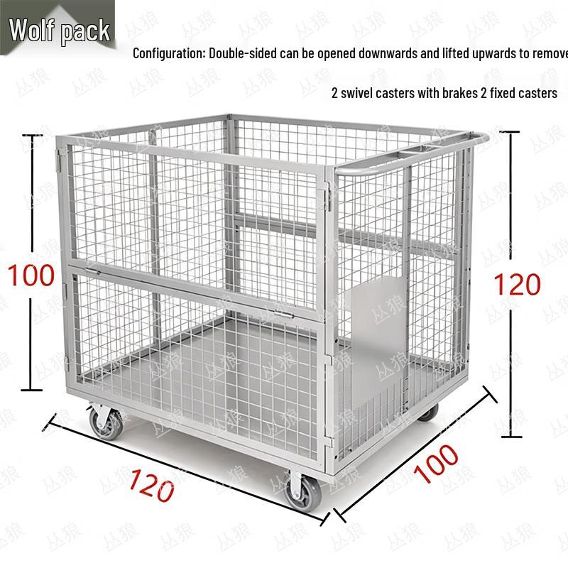 Conglang Heavy-Duty Collapsible Mesh Utility Cart