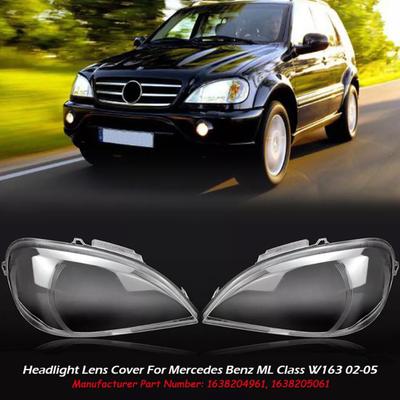 2 ШТ. Прозрачное стекло передней фары для Mercedes-Benz ML-Class W163 2002-2005