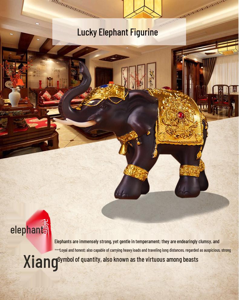 Керамическое украшение «Счастливый слон» в тайском стиле для дома или офиса