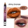 Eyeshadow 2in 1 Waterproof Eyeshadow Pen Smudge-Free Stick Lip Makeup Glitter Shimmer Long-Lasting Lipstick, 04 004, 1 Piece