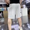 Men Summer Trendy Print Sports Joggers Drawstring Straight Youth Casual Streetwear Pockets Loose Short Pants