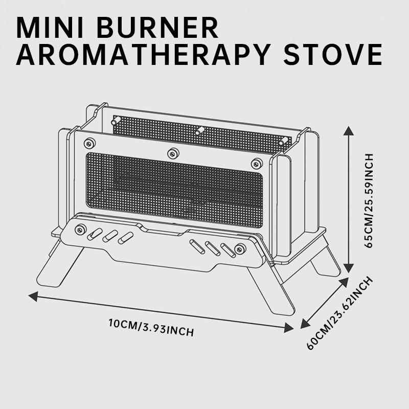 Mini Stove Wood Burning Multi-fuel Portable Stainless Steel Camping Backpacking Stove Silver Finish Outdoor Heating