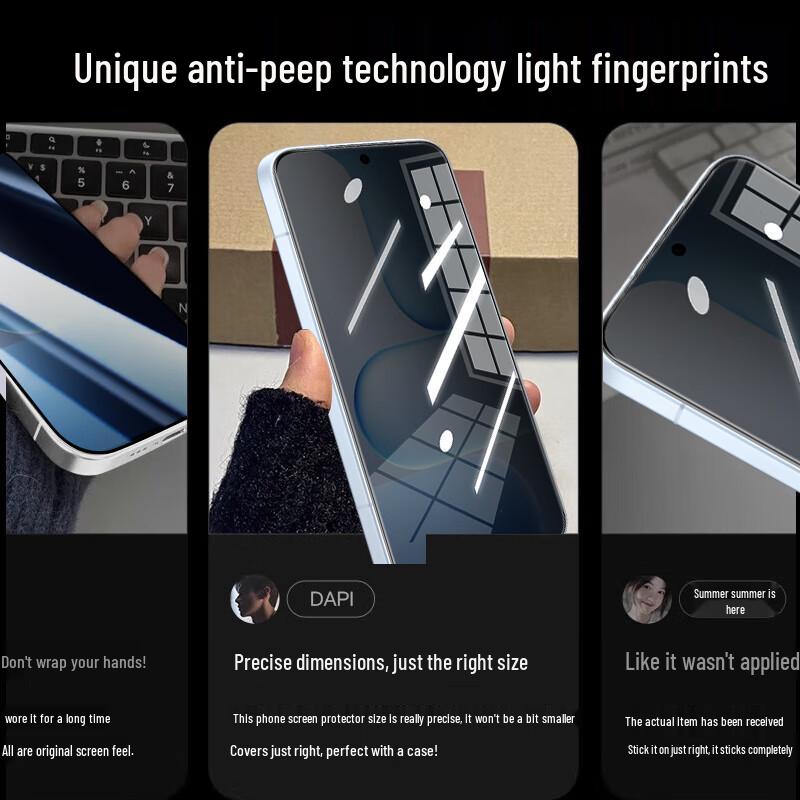 Smorss Honor 500 Anti-Peep Full Adhesive Ceramic Screen Protector