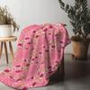 Floral Print Fleece Blanket Soft Warm Cozy Bed Throw Blanket for Women Girls Gift