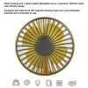 Travel Fan With Adjustable Speeds, Quiet Handheld Fan With Rotating Outlet And LED Light, USB Rechargeable Fan For Indoor Outdoor Cooling